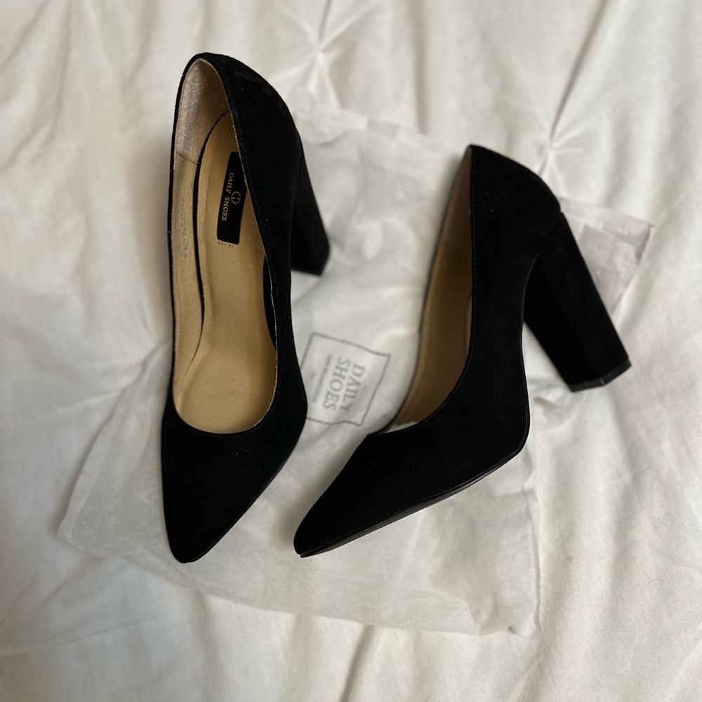 Daily Shoes San Francisco Chunky Heel Pumps